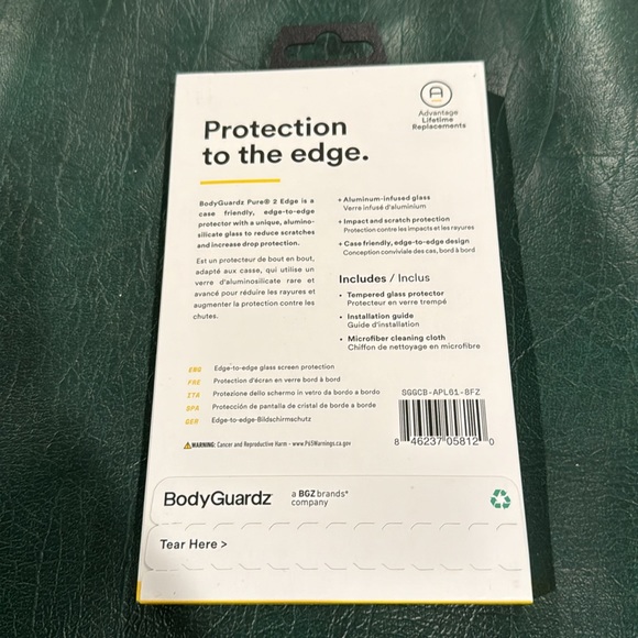 Body Guardz Best In Glass Pure 2 Edge protective screen new, iPhone 11/Xr - Picture 2 of 6